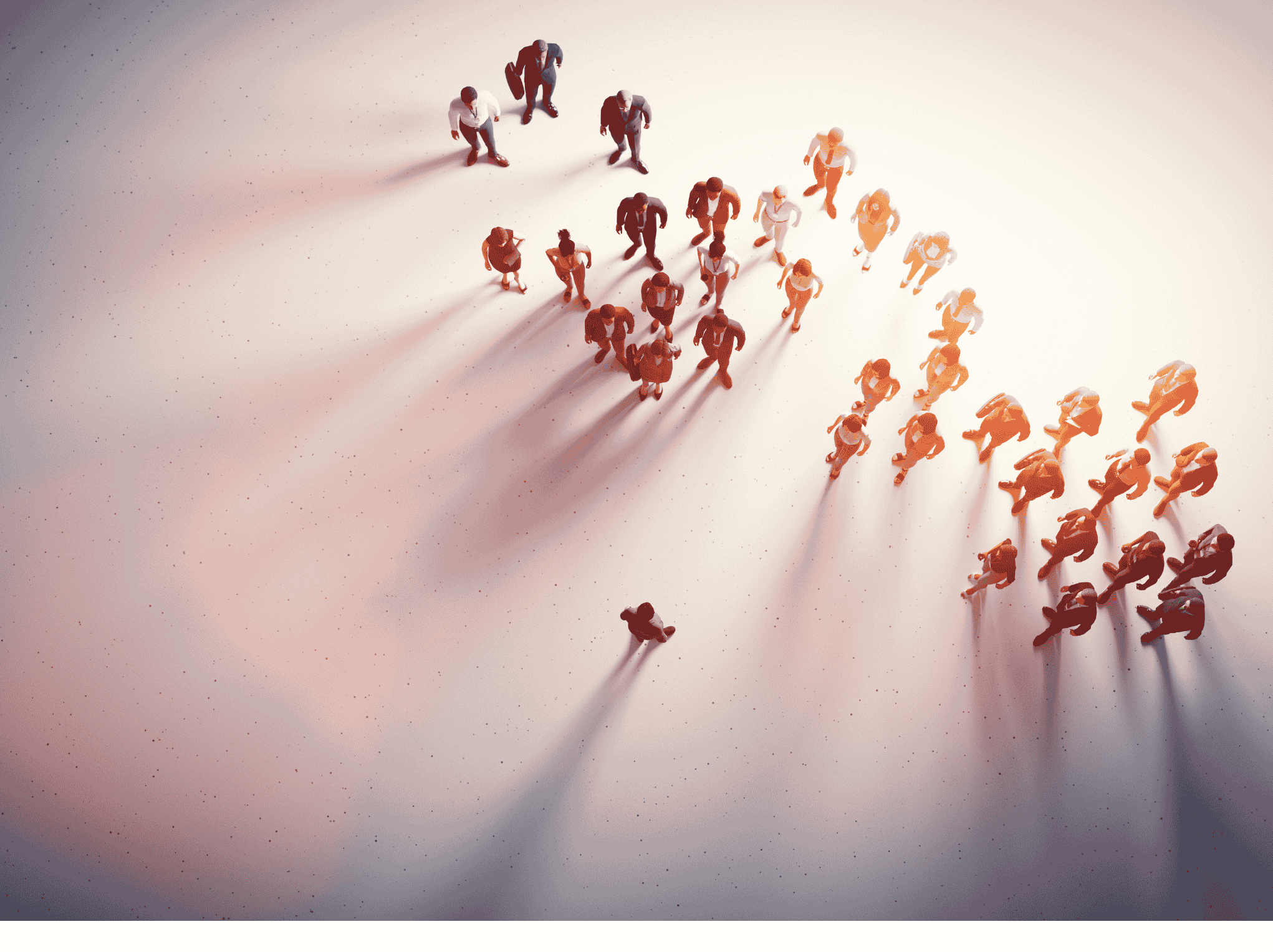 A trainer looking at a group of his workforce ready to train them